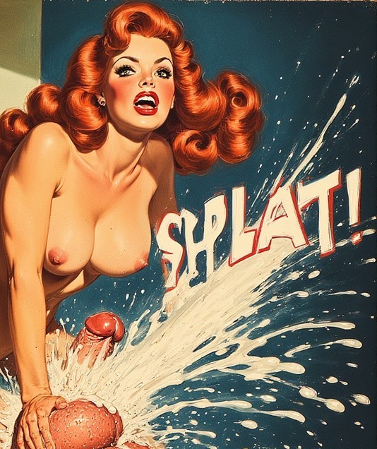 Woman beats a man, then busts his balls.